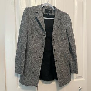 Express black and white tweed jacket. Size 3/4